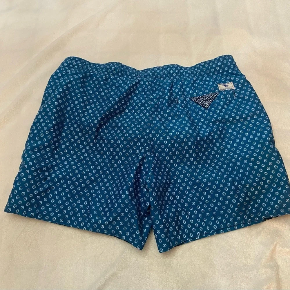 Ted Baker Teal Patterned Swim Trunks Shorts Size 3 - 2981